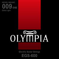 Olympia EGS600 струны для электрогитары, Nickel Wound, калибр: 9-11-16-26w-36-46