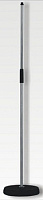 ROXTONE MS014 Black прямая микрофонная стойка, чугунное основание с резиновым антивибрационным кольцом, цвет матовый черный, вес 4,5 кг