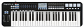 SAMSON GRAPHITE 49 USB MIDI-клавиатура, 49 чувствительных к скорости нажатия полувзвешенных клавиш, 9 фейдеров, 4 драм-пэда, 2 колеса (Pitch/Modulation), LCD дисплей, совместимость с iPad/PC/Mac, вес 4,6 кг