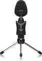 Behringer BV4038 винтажный конденсаторный USB-микрофон, суперкардиоидный, диафрагма 14 мм, 50-17000 Гц, SPL 132 дБ, стойка и держатель в комплекте