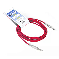 Invotone ACI1302/R  инструментальный кабель, mono jack 6.3 mono jack 6.3, длина 2 метра, цвет красный