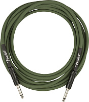 FENDER Strummer Pro 13' Instrument Cable Drab Green гитарный кабель, зеленый