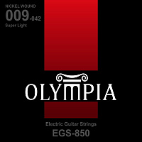 Olympia EGS850 струны для электрогитары, Nickel Wound, калибр: 9-11-16-24w-32-42