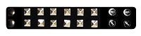 Perri's 447 (P25AB-01) Кожаный браслет с клёпками