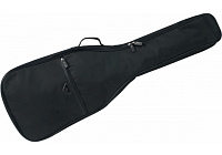 LAG HLG 30E Чехол для электро гитары. Полиэстер 600D ПВХ, молния черного цвета, бежевый логотип. Черные пластиковые пряжки ремней, хромированная застежка, покрытая резиной черного цвета. Внутренняя часть с подкладкой 210D и 10 мм полиэтиленовым наполнение