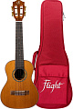 FLIGHT DIANA C  укулеле концерт, топ массив кедра, орех, цвет натуральный, чехол в комплекте