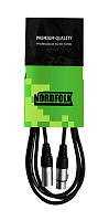 NordFolk NMC9/15M  кабель микрофонный XLR(F)  XLR(M), диаметр 6 мм, длина 15 метров