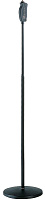 K&M 26085-300-55 микрофонная стойка, быстрая регулировка высоты одним движением от 106 до 179 см, круглое основание, вес 3,8 кг, чёрная