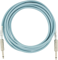 FENDER 10' OR INST CABLE DBL инструментальный кабель, синий, 10'