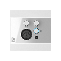 AUDAC WP225/W Панель удаленного микшера с Bluetooth-приемником, универсальная. Цвет белый