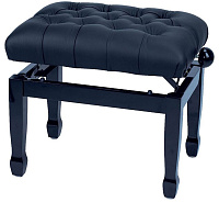 GEWA Piano Bench Deluxe XL Black Highgloss банкетка черная глянцевая сиденье искуственная кожа