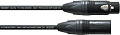 Cordial CPD 0,5 FM цифровой DMX / AES EBU кабель XLR female 3-контактный/XLR male 3-контактный, разъемы Neutrik, 0,5 м, черный