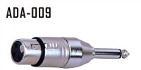 STANDS & CABLES ADA009  переходник XLR мама - джек моно 6.3 мм