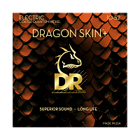 DR DEQ-10/52 струны для электрогитары, калибр 10-52, серия DRAGON SKIN+™