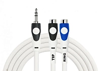 Kirlin LGY-367L 0.3M WH кабель Y-образный 0.3 м, 3.5 мм стерео мини-джек - 2 x RCA гнездо