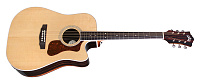 GUILD D-260CE Deluxe гитара электроакустическая, форма корпуса дредноут, верхняя дека массив ели, цвет натуральный