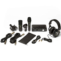 MACKIE Producer Bundle комплект оборудования для домашней студии (EM-USB, EM-91C, Onyx Producer USB Audio Interface, MC-100)