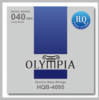Olympia HQB4095 Струны для бас-гитары, лёгкого натяжения, обмотка из никеля, калибр: 40-60-75-95
