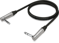 Behringer GIC-90 4SR патч-кабель угловой джек стерео 6.3 мм - угловой джек стерео 6.3 мм, длина 0.9 м