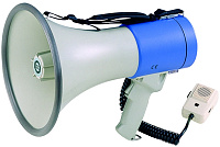 SHOW ER-66  Мегафон ручной, 25 Вт, выносной микрофон, 12 В, 8 батарей тип "С", вес 1,65 кг, пластик