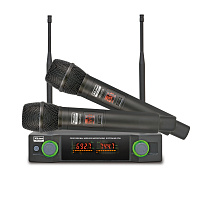 Xline MD-272A Радиосистема двухканальная c двумя ручными передатчиками, 2 канала по 10 фиксированных частот