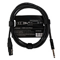 ROCKDALE XF001-3M микрофонный кабель XLR мама - стерео джек 6.3 мм, длина 3 метра
