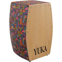 YUKA CAJ-PVC-FS AZTEC Кахон с фиксированным подструнником, корпус пластик, тапа дерево, бас порт