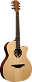 LAG T-70A CE  Электроакустическая гитара аудиториум с вырезом и пьезодатчиком, цвет натуральный