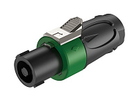 ROXTONE RS4F-N-GN Разъем кабельный типа speakon, 4-контактный, "female", цвет черно-зеленый