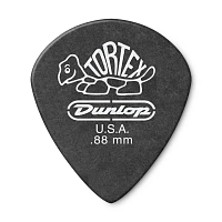 Dunlop 482P088 Tortex Pitch Black Jazz III 12Pack  медиаторы, толщина 0,88 мм, 12 шт.