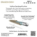 DR DAP-11 струны для акустической гитары, калибр 11-50, серия DRAGON SKIN+™