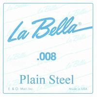LA BELLA PS008  одиночная струна, толщина 008", сталь