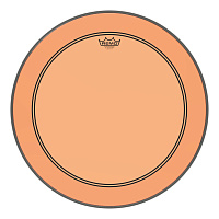 REMO P3-1322-CT-OG Powerstroke® P3 Colortone™ Orange Bass Drumhead 22" цветной двухслойный прозрачный пластик для бас-барабана, оранжевый