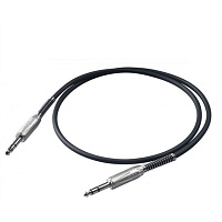 Proel BULK140LU3 кабель Stereo Jack 6.3 мм  Stereo Jack 6.3 мм, балансный, длина 3 метра (кабель HPC225, разъемы S5CPRO)