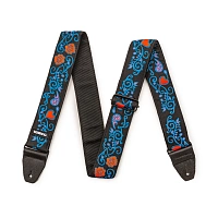 Dunlop JH24 Hendrix Backlight Monterey Blue  ремень для гитары дизайнерский, ширина 2"