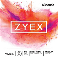 D'ADDARIO DZ311 4/4M Zyex Одиночная струна для скрипки, E
