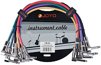 JOYO CM-05 Patch Cables набор патч-кабелей 36 см, 6 шт., угловые TS-TS 6,3 мм