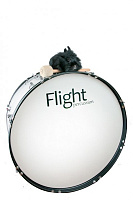FLIGHT MBC-26 маршевый бас-барабан 26"x12"x20-LUGS, цвет белый, в комплекте: наплечные ремни и бита