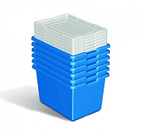 Lego Education 9840  Коробка для хранения деталей, 6 штук, размер 43*26*31 см.