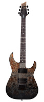 Schecter C-1 STANDARD BFBB Электрогитара, 6 струн, цвет Black Fade Burst Burl