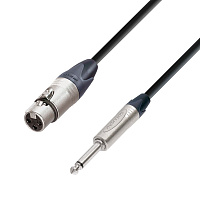 Adam Hall K5 MFP 0150  микрофонный кабель XLR(F) - 6.3 Jack mono, Neutrik, длина 1.5 метра