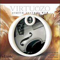 VIRTUOZO 00344 eTUDE Комплект (4+1) струн для скрипки, хром сталь, плоско-витые, EADG+запасная ми