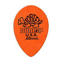 Dunlop 423R060 Tortex Small Teardrop 36Pack  медиаторы, толщина 0,6 мм, 36 шт.