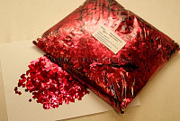 Global Effects Металлизированное конфетти 6х6мм Красный (Отгрузка от 5 кг)
