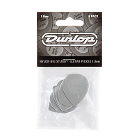Dunlop 445P100 Big Stubby Nylon 6Pack  медиаторы, толщина 1 мм, 6 шт.