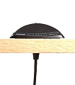 SHURE MX392BE/O плоский (поверхностный) конденсаторный всенаправленнный микрофон, черный, крепление провода сквозь стол