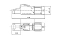 ROXTONE RJ45C6A-MH Ethernet разъем для кабеля категории CAT6, IP20, 100% экранирование