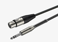 ROXTONE DMXJ220/3 Кабель микрофонный XLR мама - 6.3 мм джек стерео, длина 3 метра
