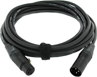 Cordial CPM 5 FM-FLEX микрофонный кабель, XLR female - XLR male, разъемы Neutrik, 5,0 м, черный