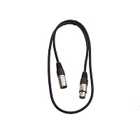 Rockcable RCL 30301 D7  Микрофонный кабель, XLR(M) - XLR(F), длина 1 метр
